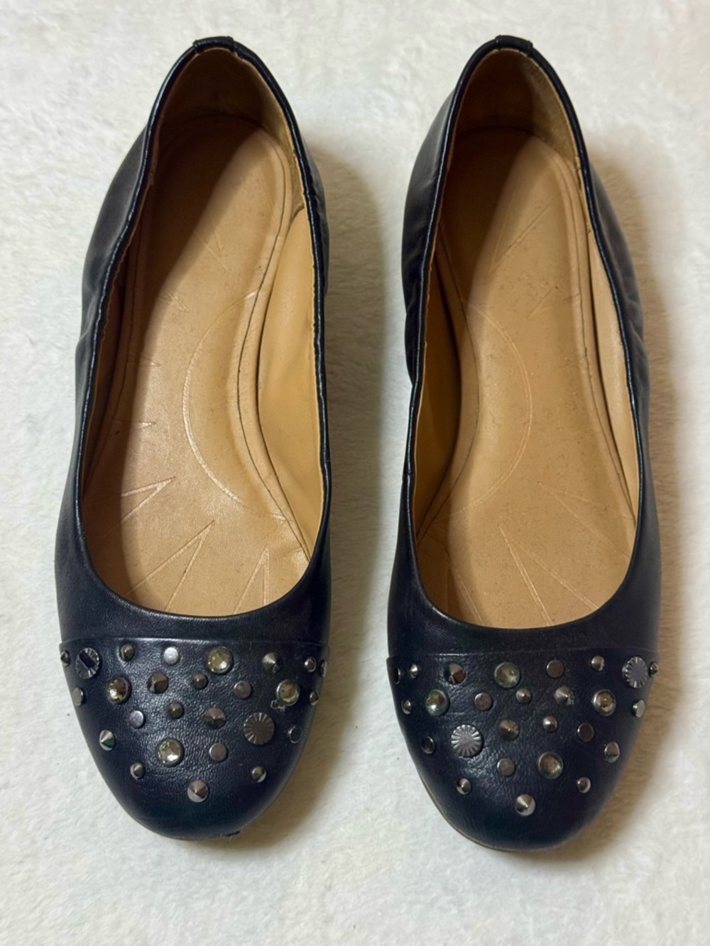 UGG Black Studded Women’s Ballet Flats